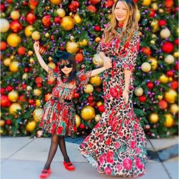 Dolce and Gabbana inspired maxi dress perfect for the holidays! - Picture 1 of 8